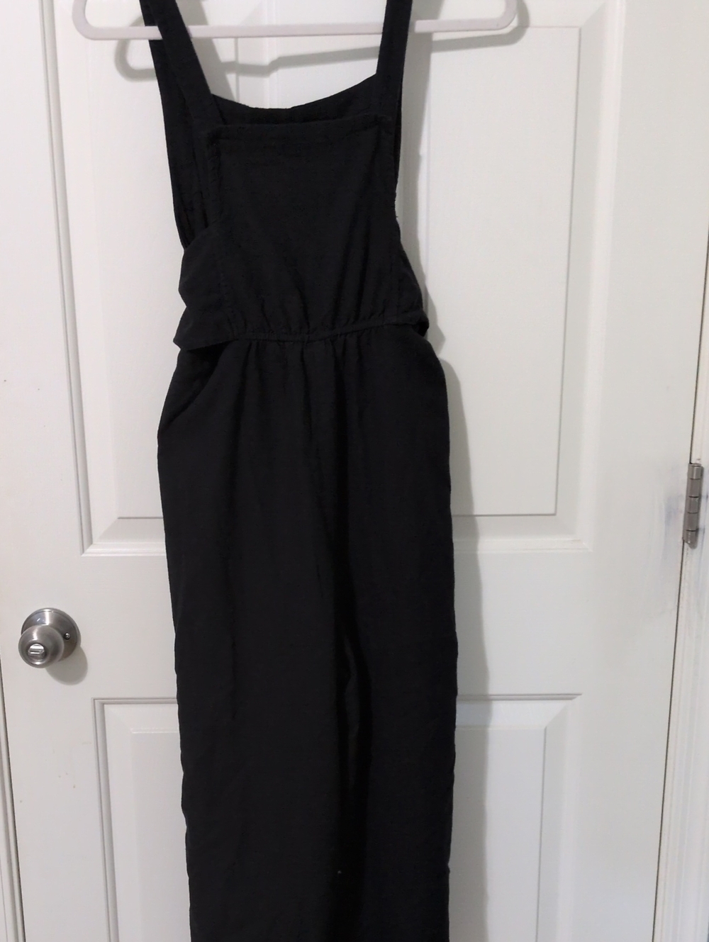 Blu Pepper Black Pinafore-Style Jumpsuit